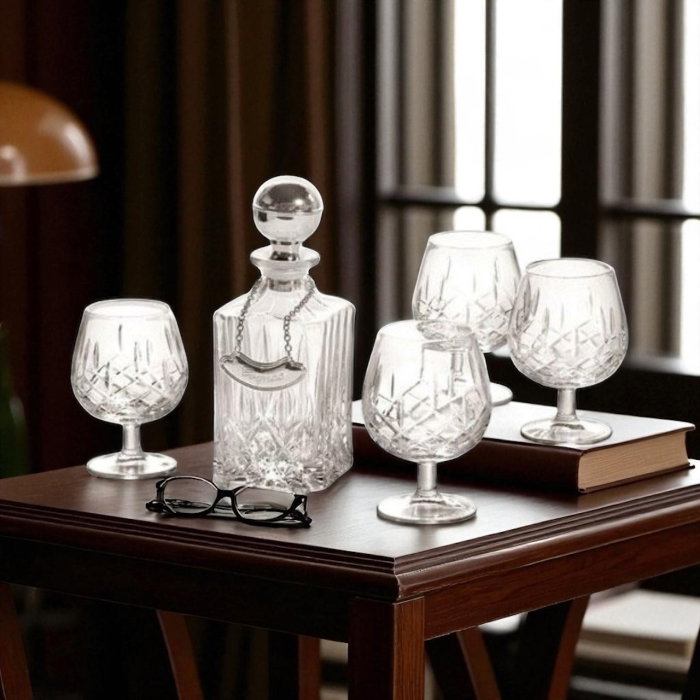 Cognac Set With Crystal Bottle Silver Plated by Chinelli [2]