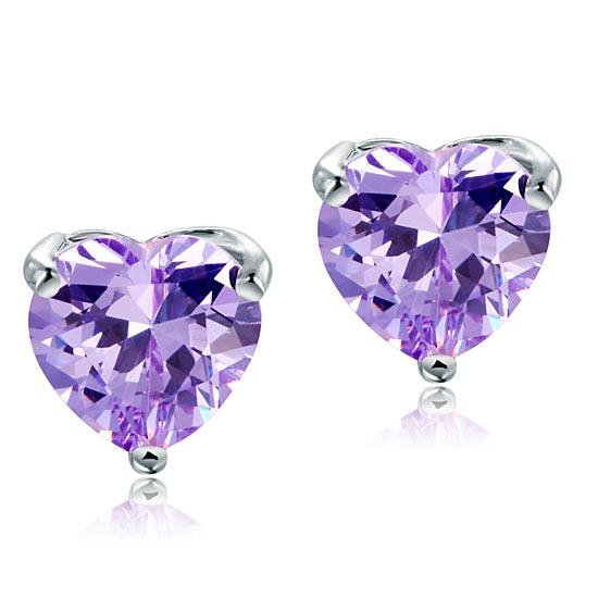 Set Borealy Argint Colier si Cercei Purple Amour [5]