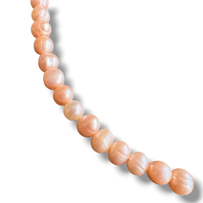 Colier Perle Naturale de Cultura Peach Gold - Cadou Elegant Femei [3]