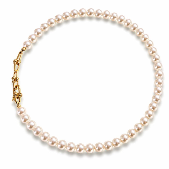 Colier Perle Elegant Clasic Alb [1]