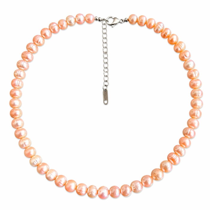 Colier Perle Naturale de Cultura Peach Gold - Cadou Elegant Femei [1]