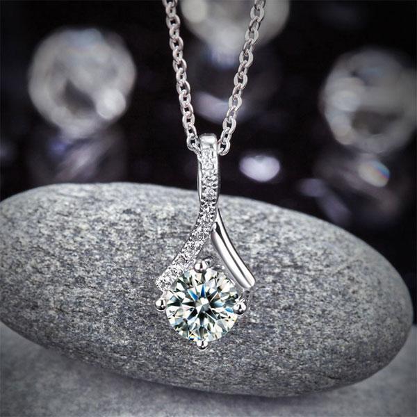 Colier Argint 925  White Dream Simulated Diamonds by Borealy [4]