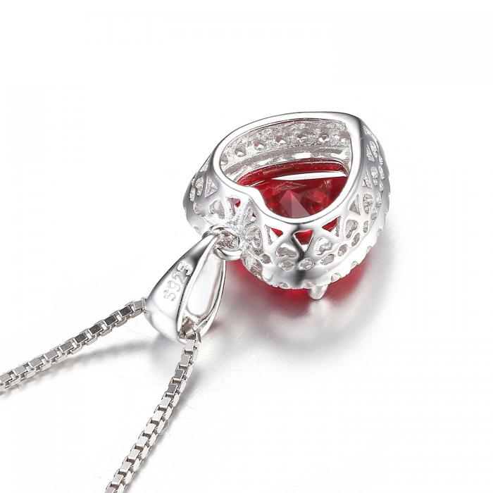 Colier Borealy Argint 925 Red Rubin 3 carate Love [4]