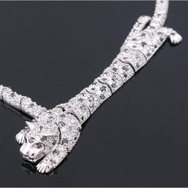 Colier Borealy Simulated Diamonds Leopard [3]
