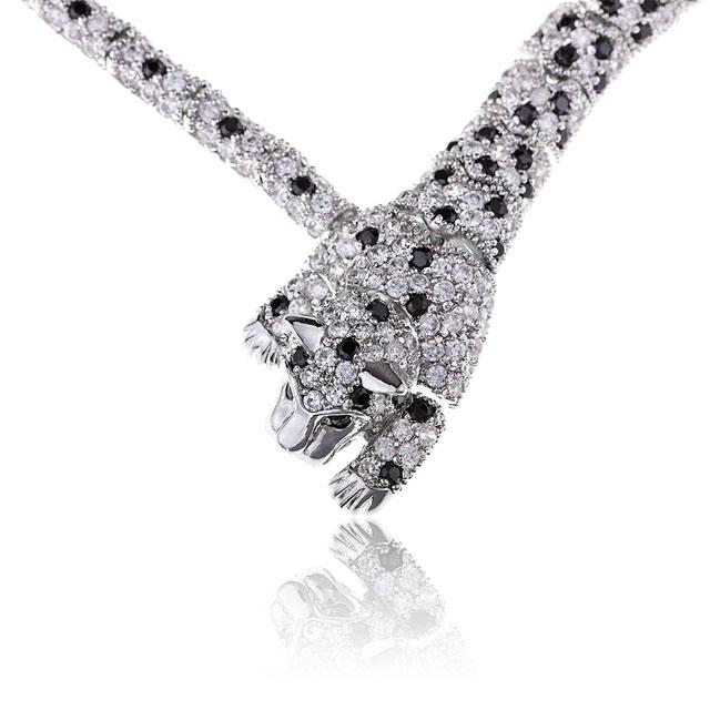 Colier Borealy Simulated Diamonds Leopard [1]