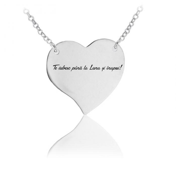 Colier Personalizat Borealy Argint 925 Graphic Heart [1]