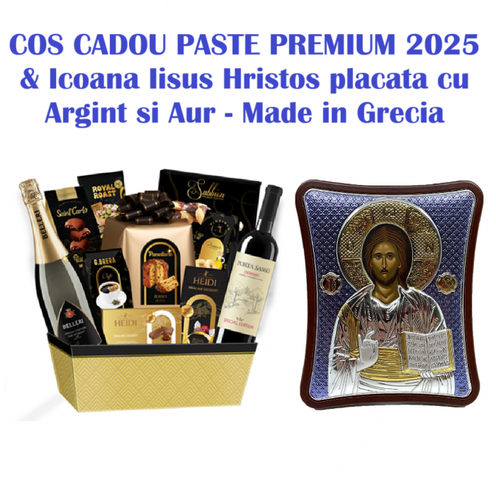 Cos Cadou Paste Premium 2025 & Icoana Iisus Hristos [1]