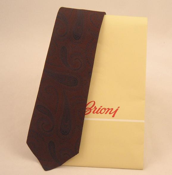 Cravata Brioni silk Paisley 100% Colectia vara 2010 -Made in Italy [2]