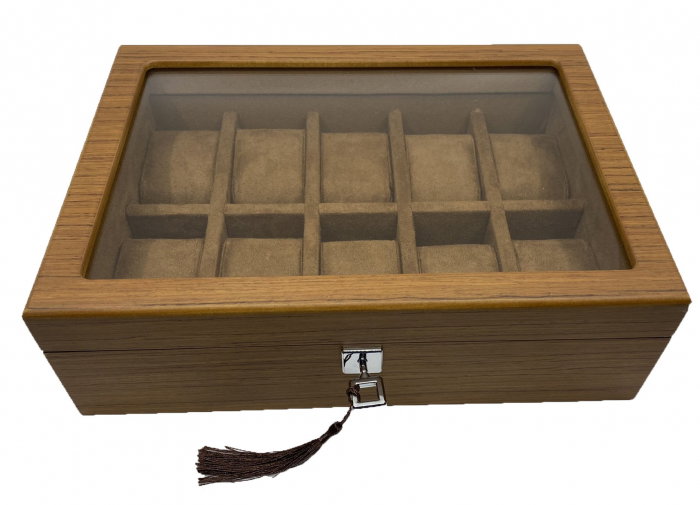 Cutie 10 ceasuri  Luxury Wood Brown [4]