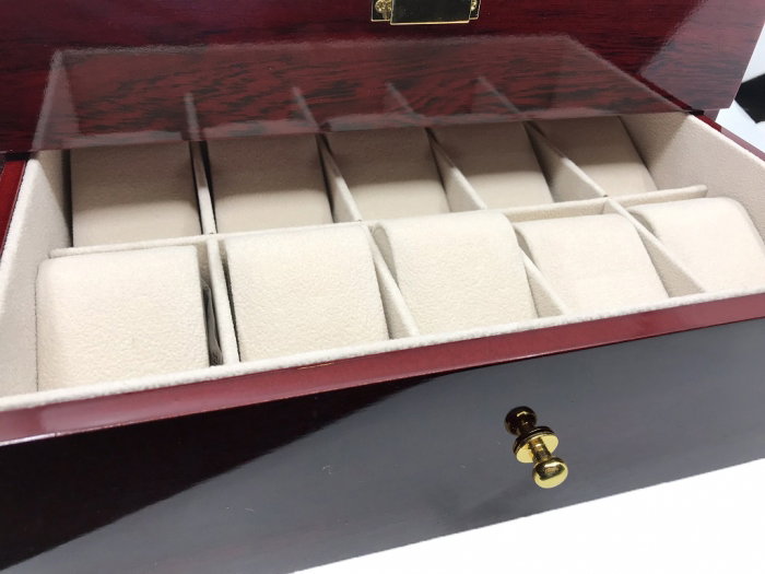 Cutie 20 Ceasuri Lux Brown Red Wood [3]