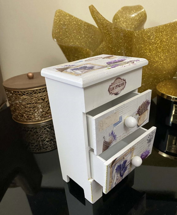 Cutie Bijuterii Lavender Lemn [6]