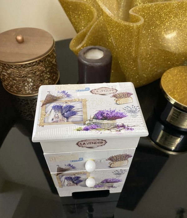 Cutie Bijuterii Lavender Lemn [4]