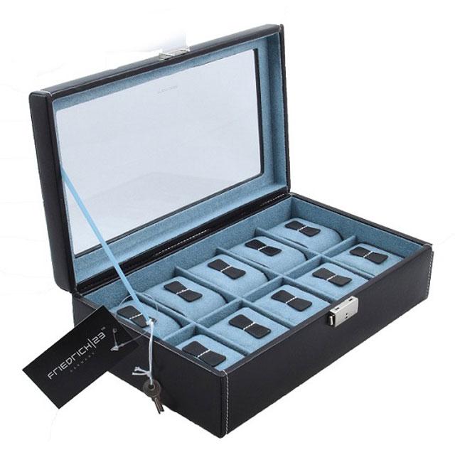 Cutie 10 ceasuri Bond Blue by Friedrich, made in Germany, si Note Pad Hugo Boss - personalizabil [2]
