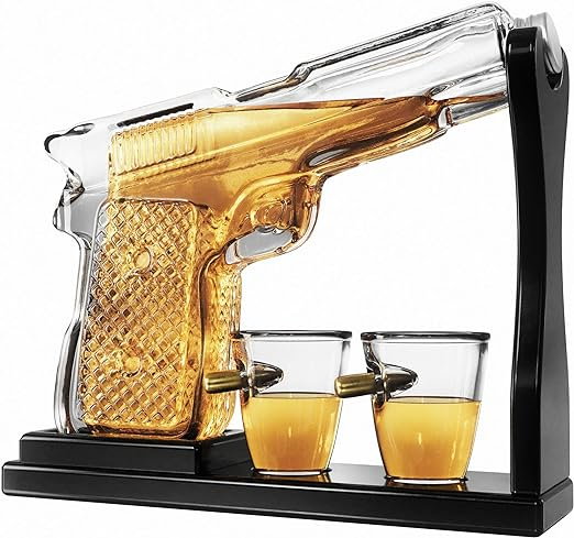Decantor Pistol cu Doua Pahare cu Glont [3]