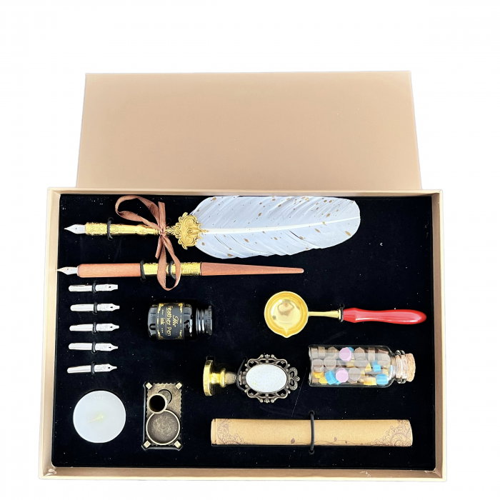 Deluxe Caligrafie Set Vintage Feather [1]