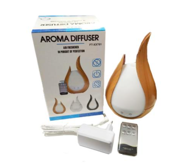 Difuzor Umidificator Aromaterapie cu Ultrasunete, Telecomanda si Lumina LED 6 culori  - 200 ml [3]