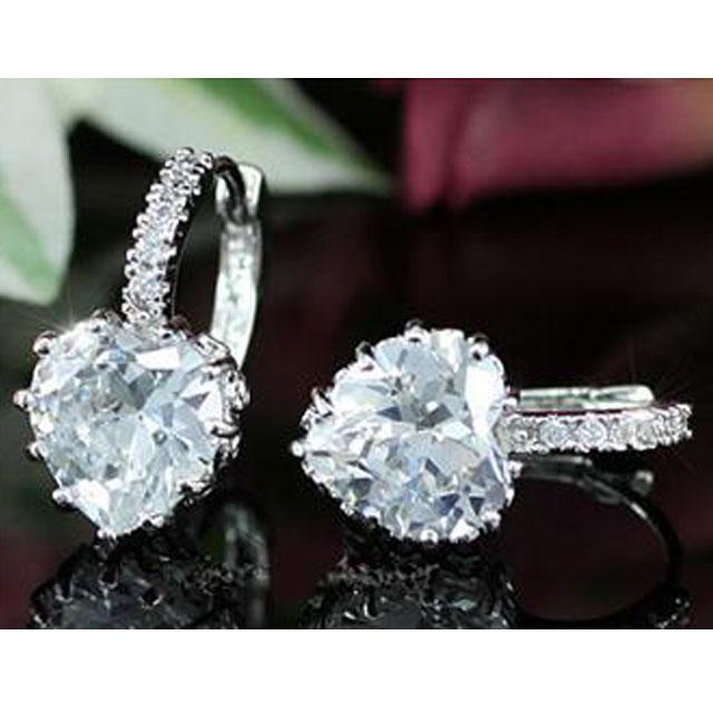 Cercei Borealy Sapphire Heart White [3]