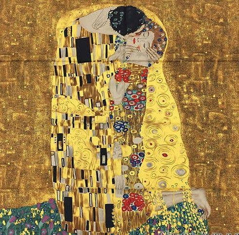 Esarfa Matase Kiss - Gustav Klimt [4]