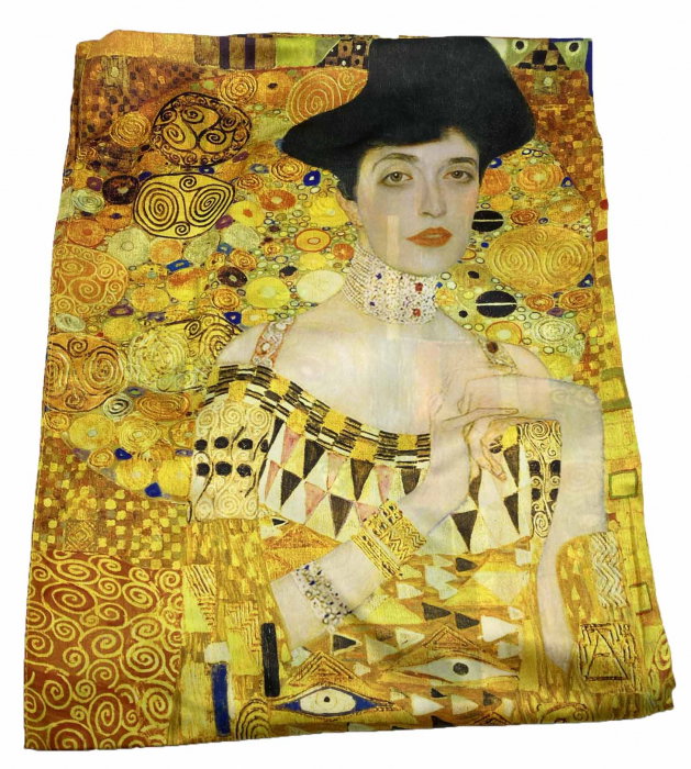 The Lady in Gold Esarfa Matase  - Gustav Klimt [1]