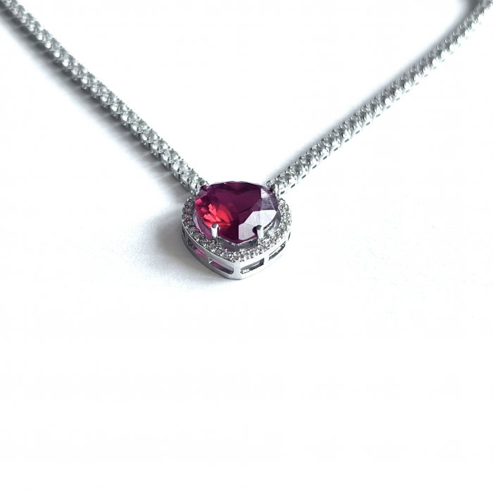 Colier Borealy Ruby Heart of the Love [7]