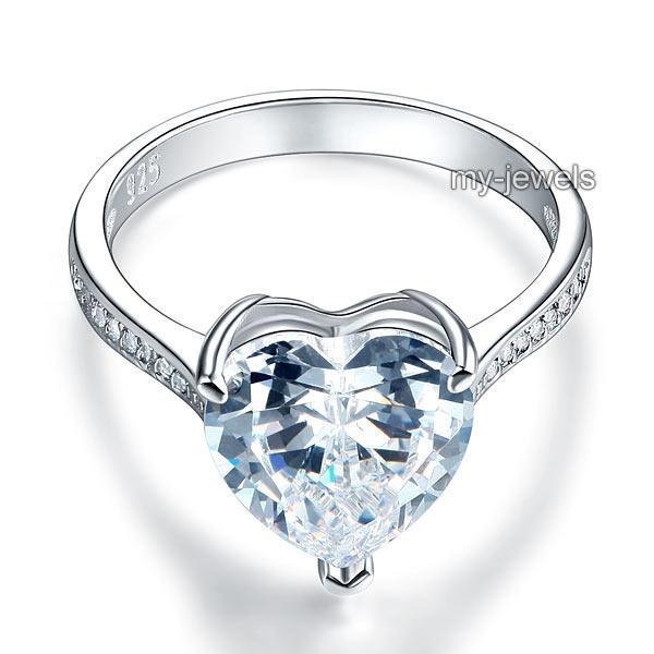 Inel Borealy Argint 925 Precious Crystal Heart, Masura 7 [4]