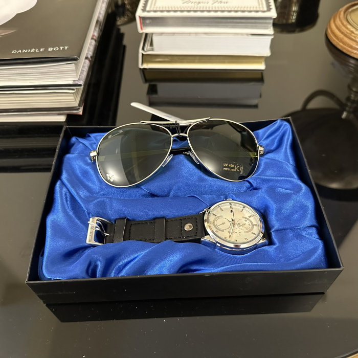 Men Gift Set: Ceas si Ochelari de soare Matteo Ferari [2]