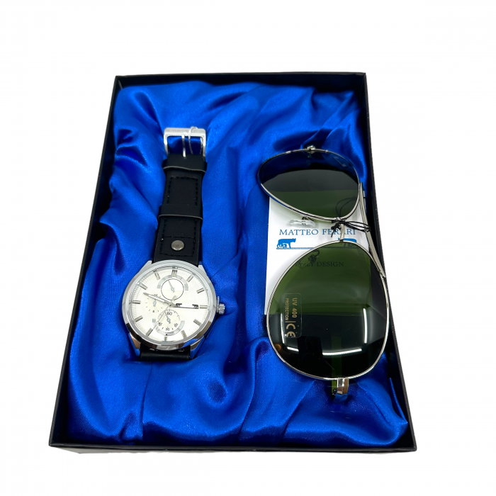 Men Gift Set: Ceas si Ochelari de soare Matteo Ferari [1]
