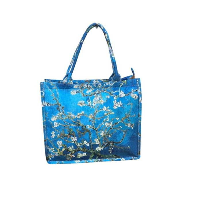 Geantă Flowers – Geantă Textil cu Imprimeu Artistic 35 x 40 cm [3]
