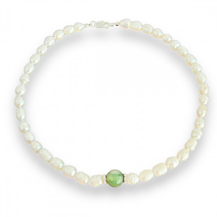 Colier Perle Naturale cu Jad [3]