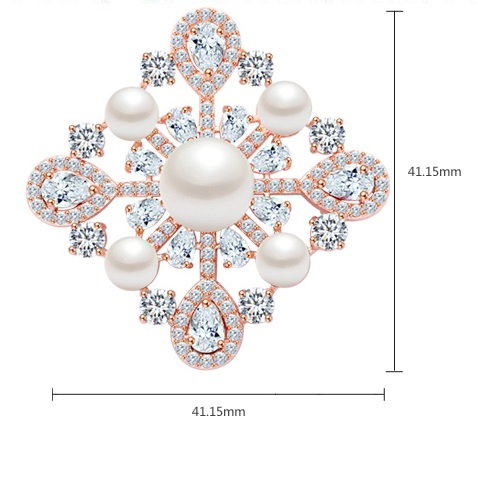 Broşă Trianon Baroque Rose [5]