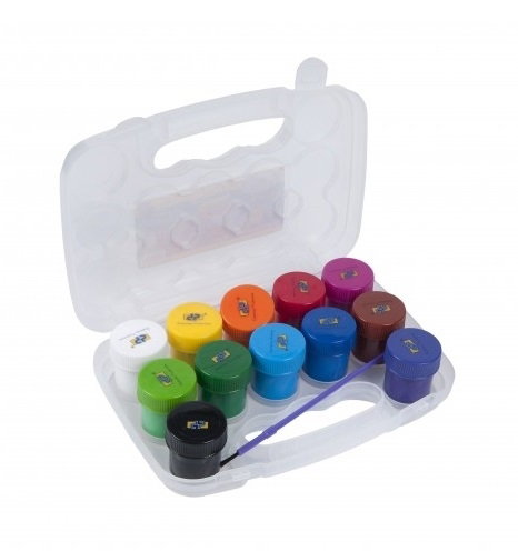 Guase Acuarele 12 culori + pensula PREMIUM [2]