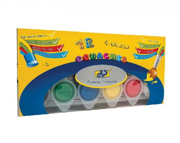 Guase Set 12 culori + pensula PREMIUM [1]
