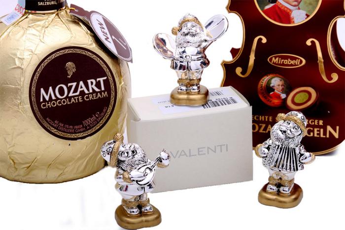 Happy Silver Santa by Valenti, made in Italy & Mozart [2]