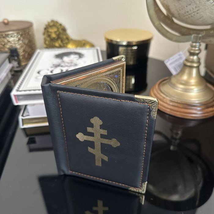 Icoana Dubla Carte 3D Fecioara Maria Ielusalem si Iisus Hristos 19 X 16 cm [8]