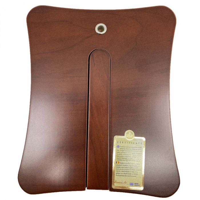 Icoana Fecioara Maria Blue cu 7 Săgeți placată cu argint – cadou spiritual pentru familie - Made in Grecia - 12,5 x 15,5 cm [8]