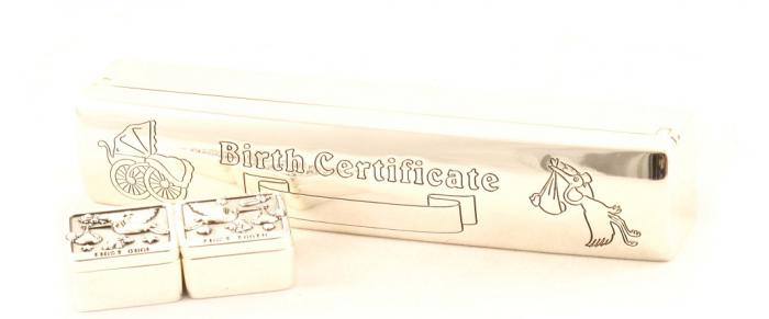 Cadou Botez Argintat pentru Certificat, Prima Buclă si Primul Dinţişor [3]