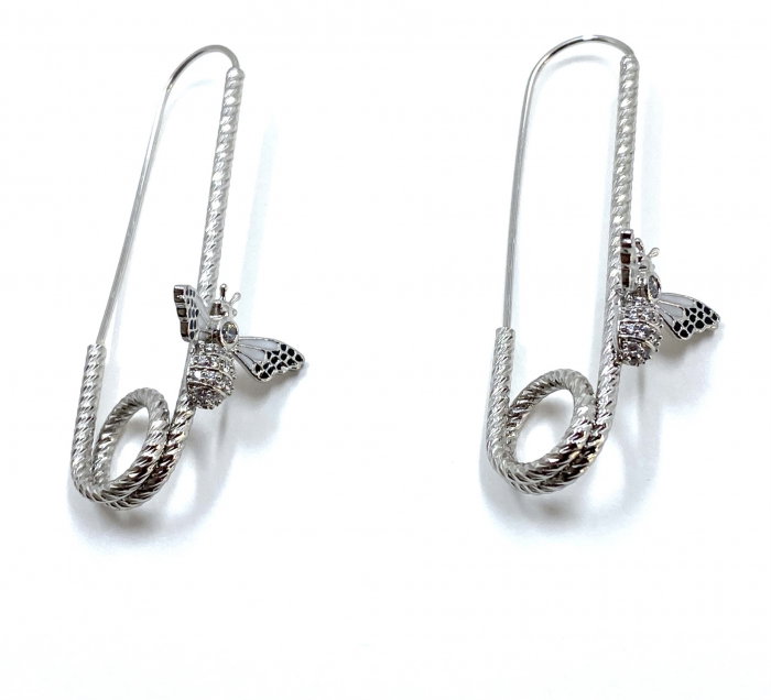 Cercei Safety Pin Bee [2]