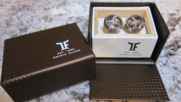 Butoni TF Est. 1968 Tourbillon Luxury - Placaţi cu aur roz - Made in Switzerland [7]
