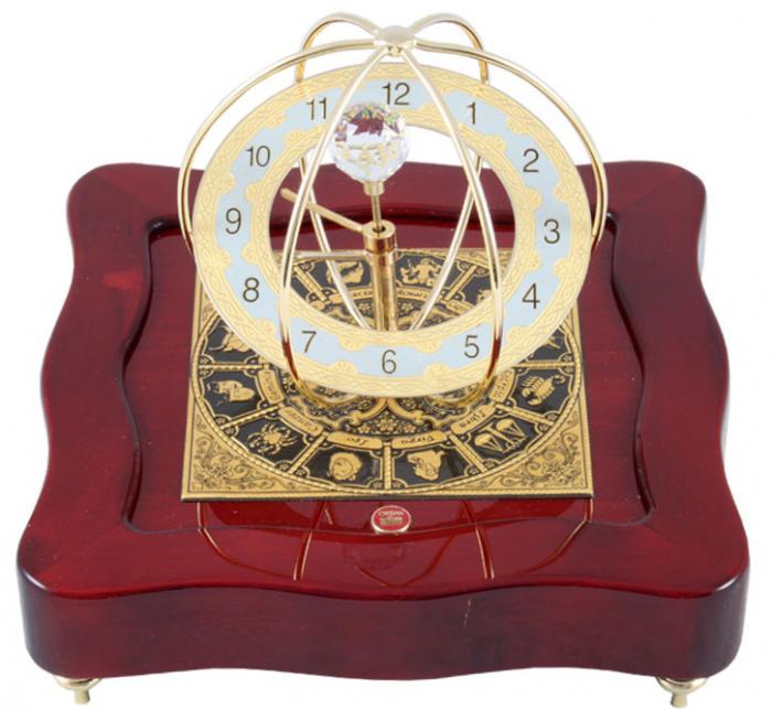 Set Ceas Zodiac Gold Plated by Credan si Butoni Gold Round by Credan [4]