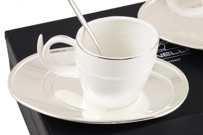 Silver Coffee Set for Two Chinelli - made in Italy [3]