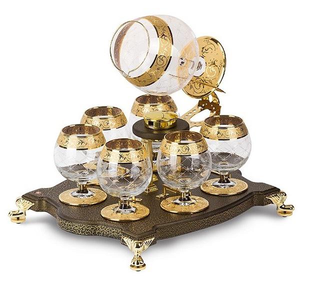 Incalzitor de Lux pentru Cognac Bonaparte cu 7 pahare by Credan - Made in Spain [1]