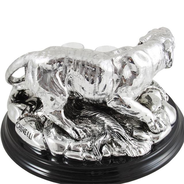 Indian Tiger Vodka Set Silver Plated by Chinelli - made in Italy [4]