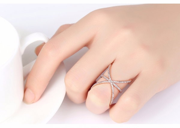 Inel Loopy Diamond Silver by Borealy [2]
