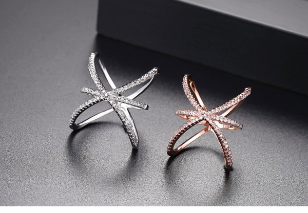 Inel Loopy Diamond Silver by Borealy [5]