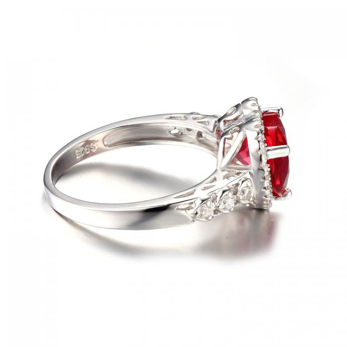 Inel Borealy Rubin 3 carate Red Love Marimea 7 [2]