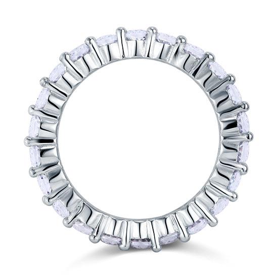 Inel Borealy Argint 925 Eternity Oval Cut Mărimea 8 [6]