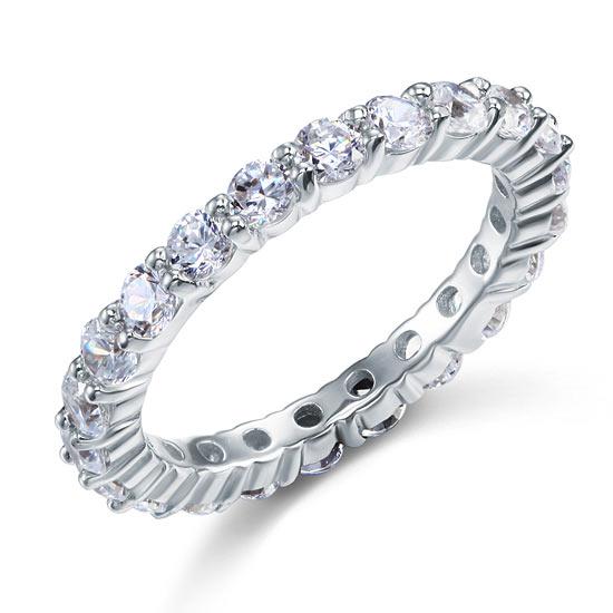 Inel Borealy Eternity Round Cut Mărimea 8 [1]