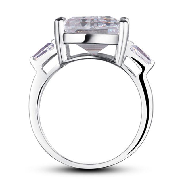 Inel Borealy Argint 925 Simulated Diamond 4 carate Marquise Pear Marimea 6 [4]