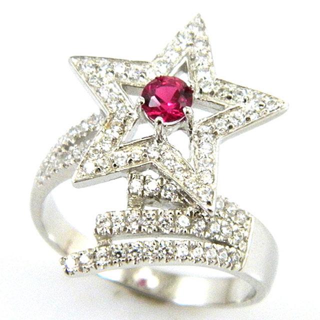 Inel Borealy Argint 925 Rubin Star Marimea 6 [4]