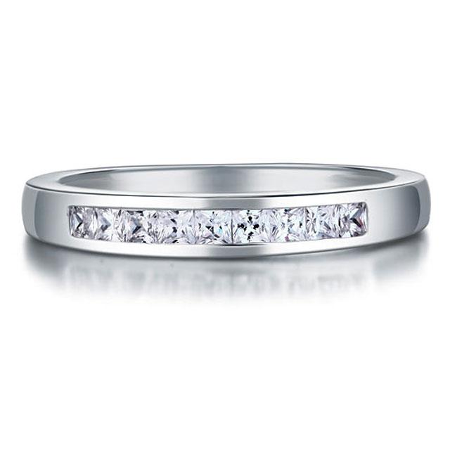 Inel Borealy Argint 925 Semi Eternity White Marimea 7 [1]